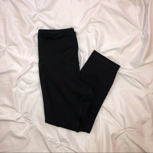 Black Cropped Active Leggings